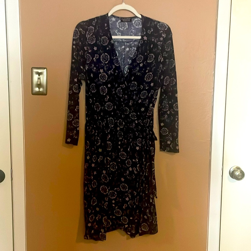 Stitch Fix Papermoon Printed Wrap Dress Large Very Slight Wear (pic)